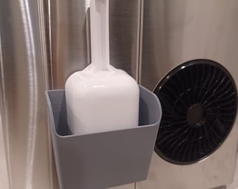 Soporte para cucharas de hielo para máquina de hielo de encimera: montaje adhesivo, colores personalizados