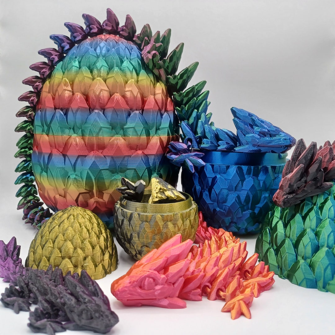 Easter Egg Dragon Egg 3D Printed Dragon Egg Articulated Dragon Crystal Fidget Toy Executive Desk Toys Adults Rose Colorful 12 4f2e8993 7106 4d18 8522 9cd090c9faf6.e72a9b55df083e57b775b5227b6adc1f