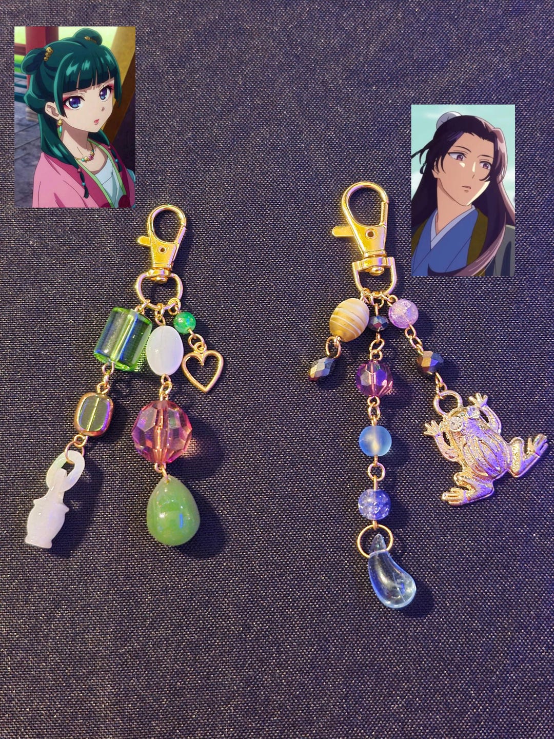 Maomao + Jinshi Couple Keychains - Etsy