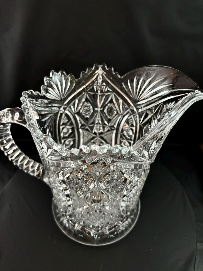 Vintage Tall Scalloped Pitcher