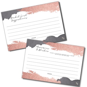 50 Rosegold Ruhestand Party Spiele für Frauen 50 Erinnerungen & Wünsche Karten Bucket List Cards 2 seitig 4x6 Party Cards Retiree Advice Card