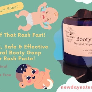 Booty Goop Natural Diaper Rash Paste Lavender Free Formula