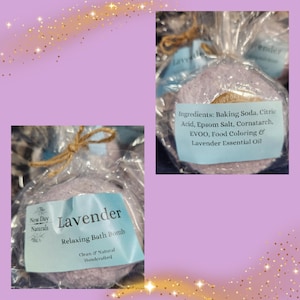Relaxing Lavender Bath Bombs: All Natural, Handcrafted