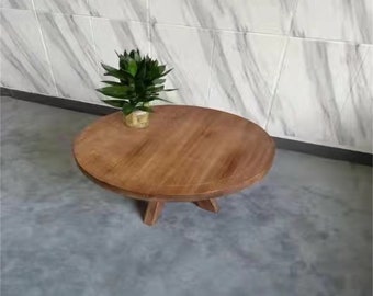 Minimalist Modern Retro Designer Solid Wood Coffee Table: Small Tea Table