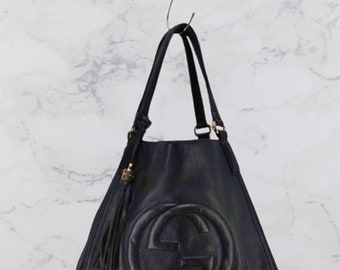 Soho leather handbag gucci black