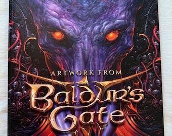 Baldur's Gate 3 Homemade Rule Collector Art Book DnD Dungeons & Dragons