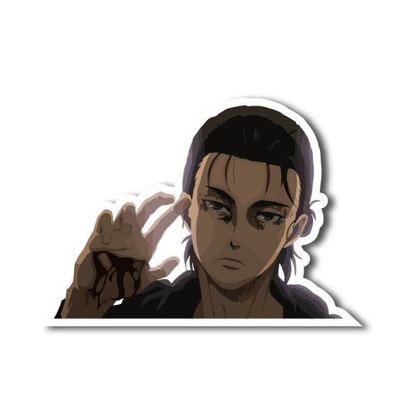 Eren Yeager Attack on Titan Vinyl Sticker