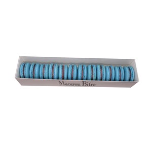 Blueberry Macarons Cookies Gift Box - 12 Count