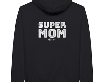 Super Mom D4 Unisex Pullover Hoodie Printed Back