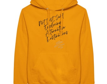 Not Lost, Just Exploring Comfy Adventure Unisex Pullover Hoodie