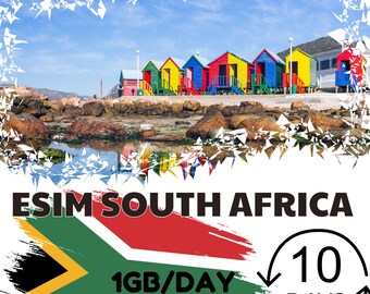 eSim Sudáfrica- 1GB/día - 10 días