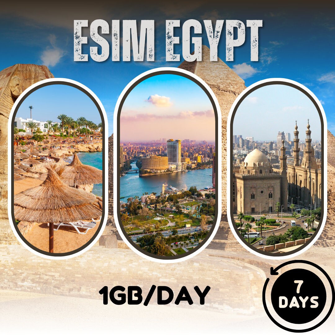 eSim Egypt - 1GB/day - 7 days