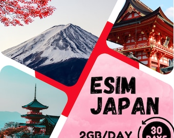 eSim Japan - 2GB/days - 30 days