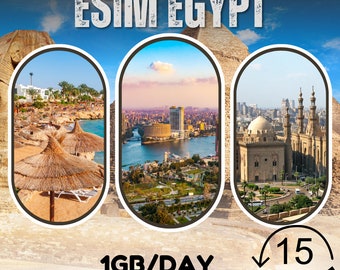 eSim Egypt - 1GB/day - 15 days