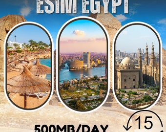 eSim Egypt - 500MB/day - 15 days