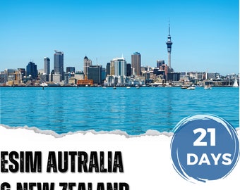 eSim Australien und Neuseeland - 1GB/Tag - 21 Tage