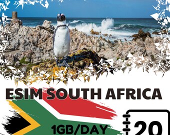 eSim South Africa- 1GB/day - 20 days