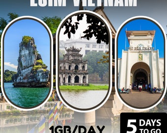 eSim Vietnam - 1GB/days - 5 days