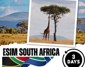 eSim South Africa- 500MB/day - 3 days