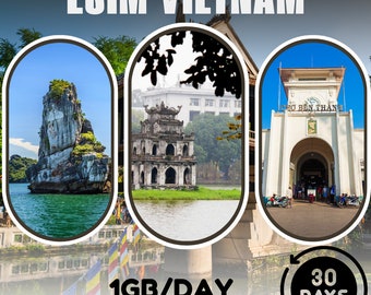 eSim Vietnam - 1 Go/jours - 30 jours