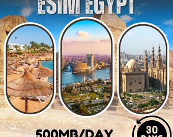 eSim Egypt - 500MB/day - 30 days