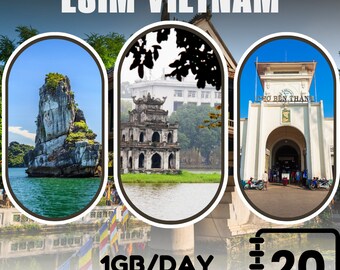 eSim Vietnam - 1GB/days - 20 days