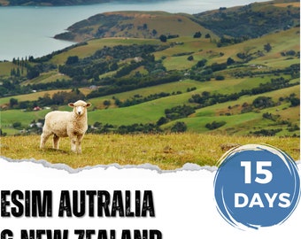 eSim Australien und Neuseeland – 1 GB/Tag – 15 Tage