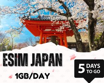 eSim Japan - 1GB/days - 5 days