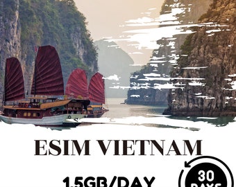 eSim Vietnam - 1,5GB/days - 30 days