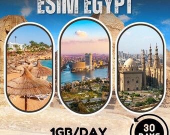 eSim Egypt - 1GB/day - 30 days
