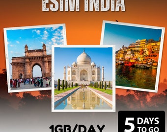 eSim India - Total 1GB/day - 5 days