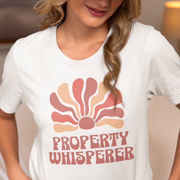 Property Whisperer Short Sleeve Tee - Home Shopping T-Shirt, Realtor T-shirt, Real Estate T-shirt, Gift for Realtor, Gift Real Estate Agent