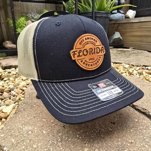 Richardson 112 hat with a leather patch.