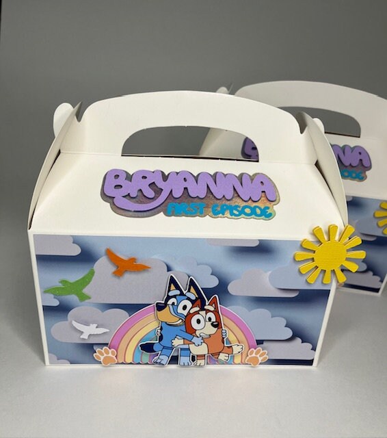 Custom Blue Treat Box