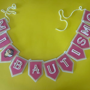 Banner de Bautismo, Celebracion Bautismo, Baptism Theme, Baptism Banner, Church Celebration, Decoracion de Bautismo