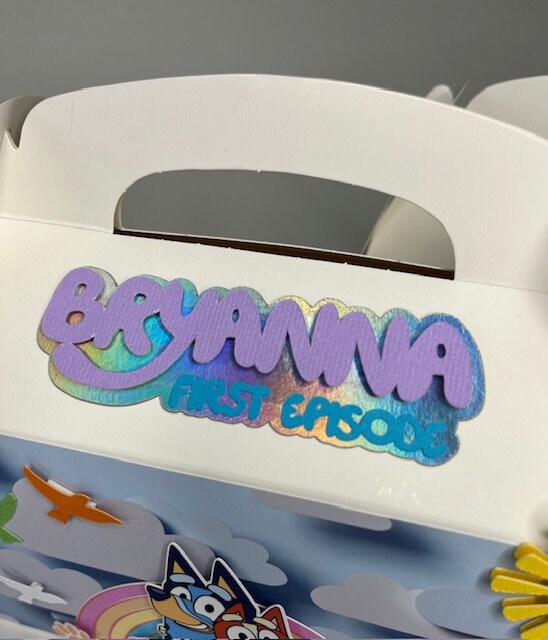 Custom Blue Treat Box