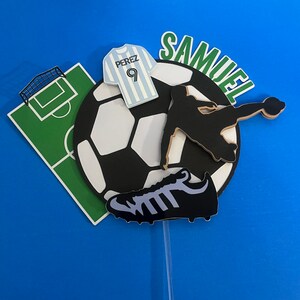 Soccer Cake Topper, Soccer Cake, Soccer Birthday, Personalized Soccer Cake Topper, Soccer Party Decoration, Soccer Theme, Soccer Party