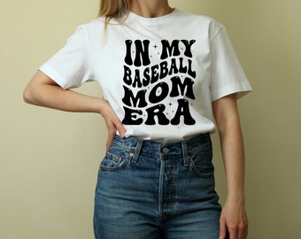 In mijn honkbal tijdperk shirt honkbal tijdperk shirt kastanjebruine honkbal moeder shirt honkbal spel fan shirt Moederdag cadeau shirt voor sport moeder