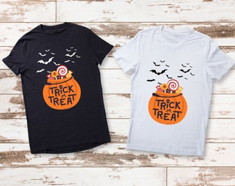 Trick or Treat Halloween Shirts Funny Halloween Shirts Witch Shirt Hocus Pocus Shirt Trick or Treat Shirt Happy Halloween Shirt