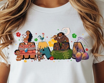 Moana Maui Mama T-Shirt, Disneyland Mom Shirt, Disney Moana Maui Heihei, Disney Mother's Day Shirt, Disneyland Family Vacation Shirt Moana