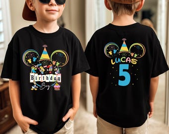 Mickey & Friends Disney Birthday Shirt: Disney Mickey Minnie Birthday Shirt, Disney Donald Daisy Goofy Pluto Shirt, Disney Birthday Boy Girl