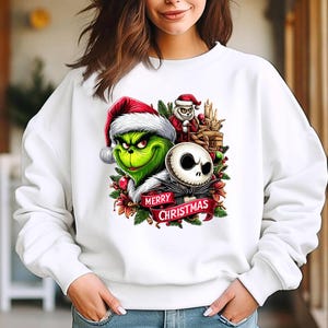 Sweat à Capuche Femme Resting Grinch - Hoodie Longues Manches Imprimé Décontracté