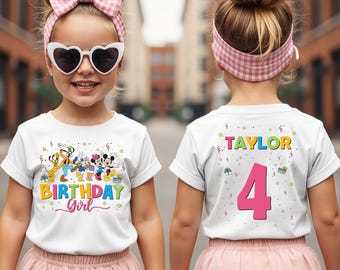 Mickey & Friends Disney Birthday Shirt: Disney Mickey Minnie Birthday Shirt, Disney Birthday Boy Girl, Disney Donald Daisy Goofy Pluto Shirt