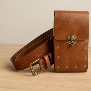 Renaissance Viking Belt Bag, Ren Faire Medieval Hip Bag, Cosplay Belt for Larp
