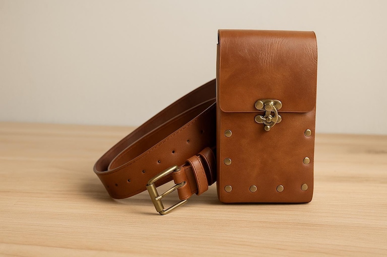 Renaissance Viking Belt Bag, Ren Faire Medieval Hip Bag, Cosplay Belt for Larp
