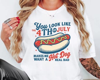 Comfort Colors® Sie sehen aus wie der 4. Juli, ein lustiges Hot Dog-Liebhaber-Shirt