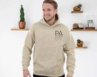 Sudadera con capucha personalizada para papá, sudadera con capucha personalizada para papá con nombre infantil, sudadera de cuello redondo para abuelo, suéter para papá primerizo, regalo para el Día del Padre, camiseta para el mejor papá