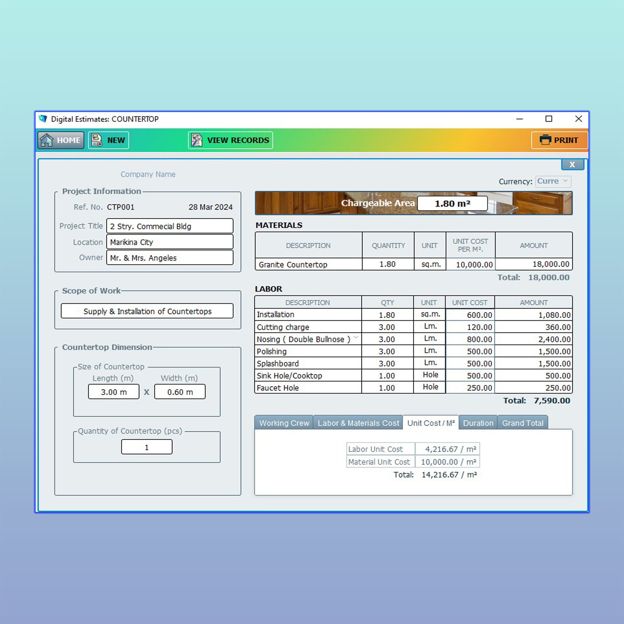 Take A Look About Countertop Cost Calculator