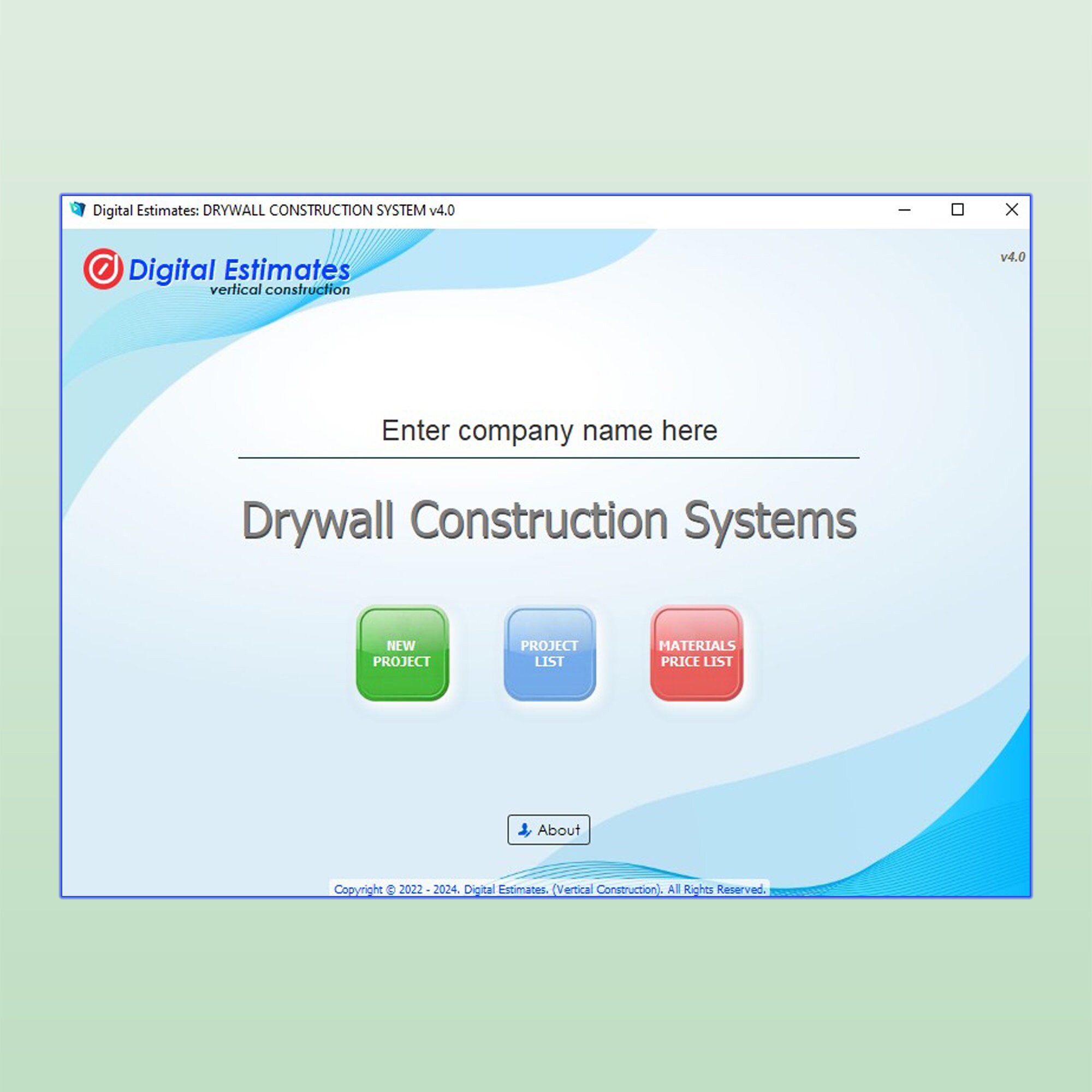 Drywall System, Construction Estimator, Estimating Software, Drywall