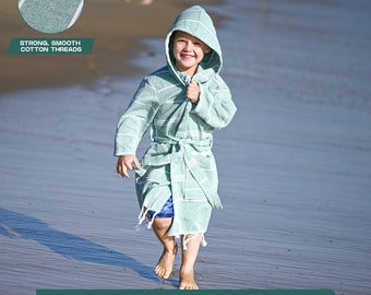 Peignoir enfant en coton turc